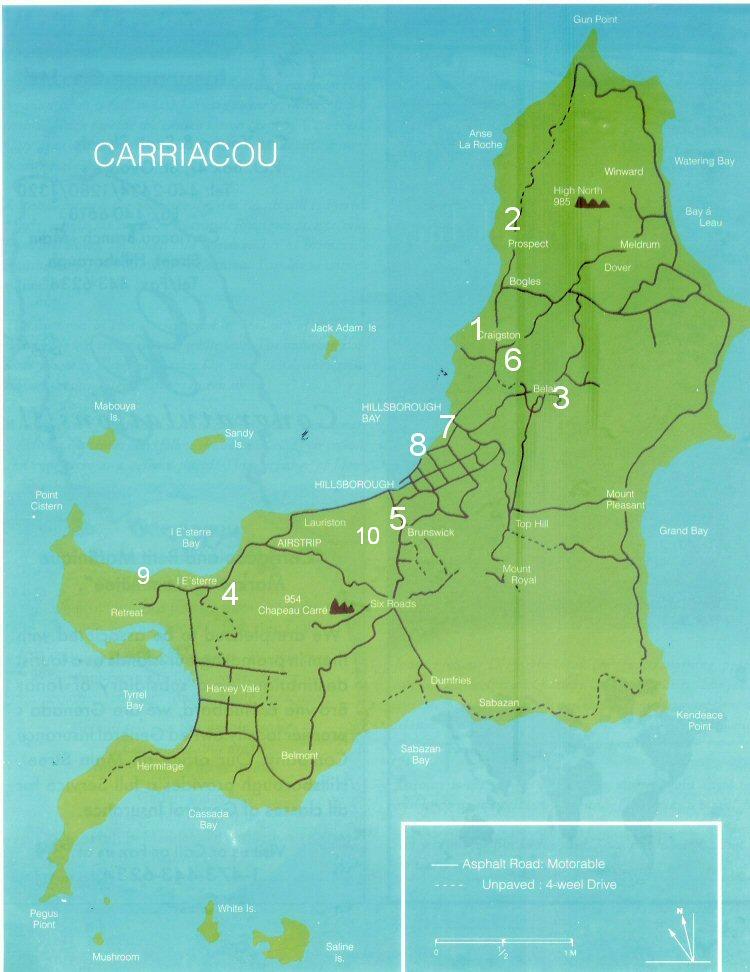 Carriacou Map Down Island Villa Rentals Carriacou Carriacou Map Down Island Villa Rentals Carriacou