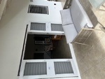 Patio doors from indoor living area to outdoor seating